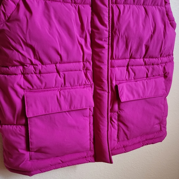 Universal Thread Puffer Vest - Raspberry Pink Fuschia NWT - Picture 6 of 12